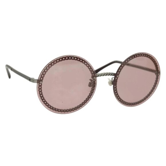 CHANEL Sunglasses metal Purple CC Auth 128816V - Picture 1 of 10